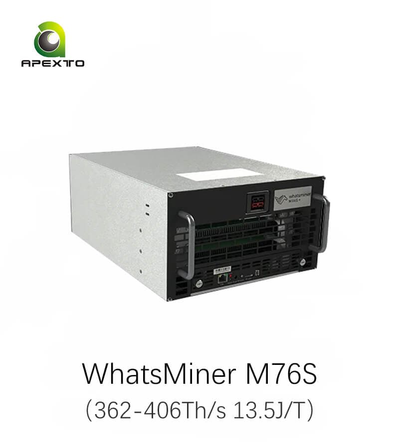 MicroBT WhatsMiner M76S 362~406T 13.5J/T Bitcoin Miner Immersion Cooling