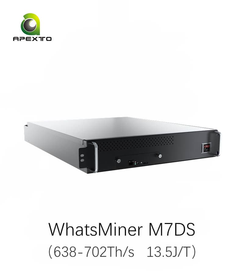 MicroBT WhatsMiner M7DS 638-702T 13.5J/T Bitcoin Miner Hydro Cooling